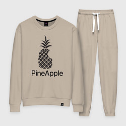 Костюм хлопковый женский PineApple, цвет: миндальный