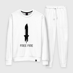 Костюм хлопковый женский Free Fire, цвет: белый