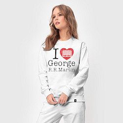 Костюм хлопковый женский I Love George Martin, цвет: белый — фото 2