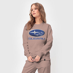 Костюм хлопковый женский SUBARU, цвет: пыльно-розовый — фото 2