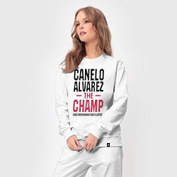 Костюм хлопковый женский Canelo Alvarez, цвет: белый — фото 2