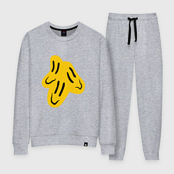 Костюм хлопковый женский ПОШЛАЯ МОЛЛИ, цвет: меланж