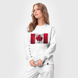 Костюм хлопковый женский Канада, цвет: белый — фото 2