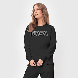 Костюм хлопковый женский NASA, цвет: черный — фото 2