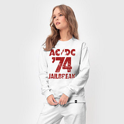 Костюм хлопковый женский ACDC 74 jailbreak, цвет: белый — фото 2