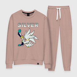 Костюм хлопковый женский SONIC Silver, цвет: пыльно-розовый