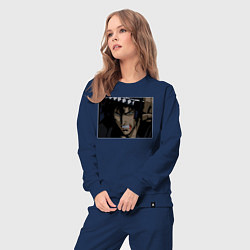 Костюм хлопковый женский Манускрипт ниндзя, цвет: тёмно-синий — фото 2