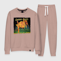 Костюм хлопковый женский Dont give me names, цвет: пыльно-розовый