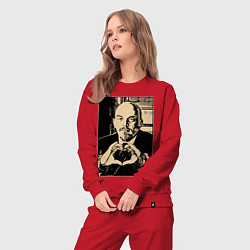 Костюм хлопковый женский Ленин Oko, цвет: красный — фото 2