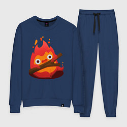 Костюм хлопковый женский Calcifer, цвет: тёмно-синий