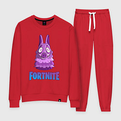 Костюм хлопковый женский Lama Fortnite, цвет: красный