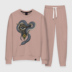 Костюм хлопковый женский Иллюминаты, цвет: пыльно-розовый