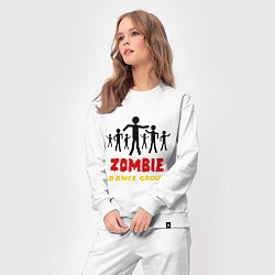 Костюм хлопковый женский Zombie dance group, цвет: белый — фото 2