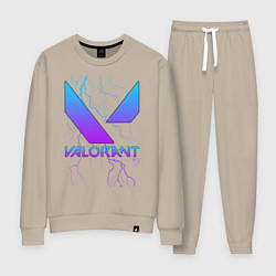Костюм хлопковый женский VALORANT, цвет: миндальный