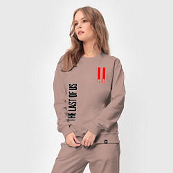 Костюм хлопковый женский THE LAST OF US II, цвет: пыльно-розовый — фото 2