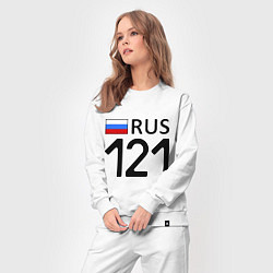 Костюм хлопковый женский RUS 121, цвет: белый — фото 2