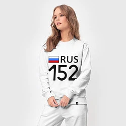 Костюм хлопковый женский RUS 152, цвет: белый — фото 2