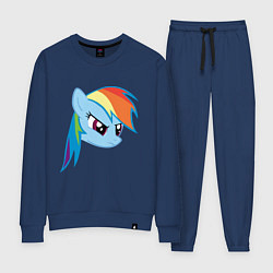 Костюм хлопковый женский Rainbow Dash, цвет: тёмно-синий