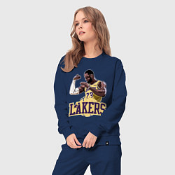 Костюм хлопковый женский LeBron - Lakers, цвет: тёмно-синий — фото 2