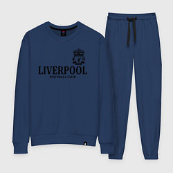 Костюм хлопковый женский Liverpool FC, цвет: тёмно-синий