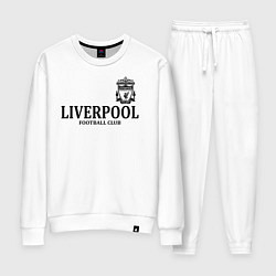 Костюм хлопковый женский Liverpool FC, цвет: белый