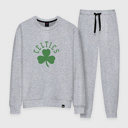 Костюм хлопковый женский Boston Celtics, цвет: меланж