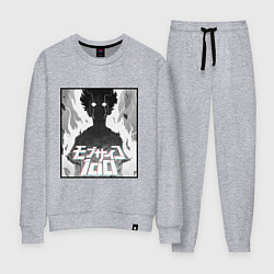 Костюм хлопковый женский Mob psycho 100 Z, цвет: меланж
