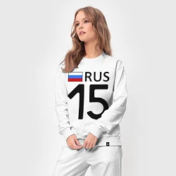 Костюм хлопковый женский RUS 15, цвет: белый — фото 2