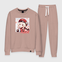 Костюм хлопковый женский Klee, цвет: пыльно-розовый