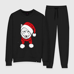 Костюм хлопковый женский Wolf hipster, цвет: черный