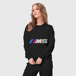 Костюм хлопковый женский BMW M5, цвет: черный — фото 2