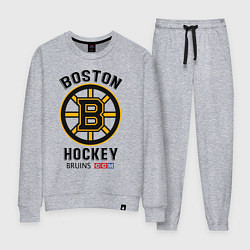 Костюм хлопковый женский BOSTON BRUINS NHL, цвет: меланж