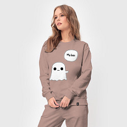 Костюм хлопковый женский My boo, цвет: пыльно-розовый — фото 2