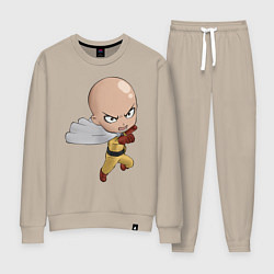 Костюм хлопковый женский One Punch Man, цвет: миндальный