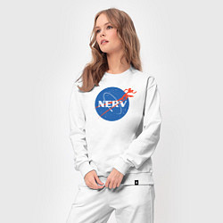 Костюм хлопковый женский Nerv, цвет: белый — фото 2