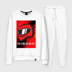 Костюм хлопковый женский Nissan - Paint, цвет: белый