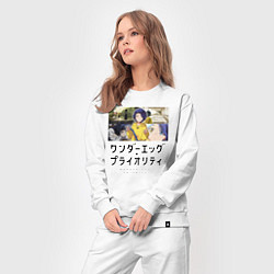 Костюм хлопковый женский Приоритет чудо-яйца, цвет: белый — фото 2