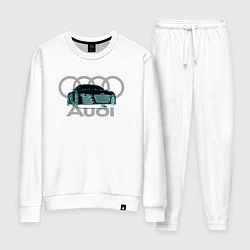 Костюм хлопковый женский Audi, цвет: белый