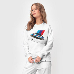 Костюм хлопковый женский Sport BMW, цвет: белый — фото 2