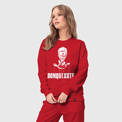 Костюм хлопковый женский Донкихот One Piece, цвет: красный — фото 2