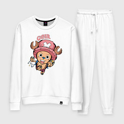 Костюм хлопковый женский Тони Тони Чоппер One Piece, цвет: белый