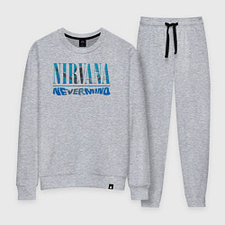 Костюм хлопковый женский Nirvana Нирвана Рок Rock, цвет: меланж