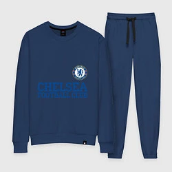 Костюм хлопковый женский Chelsea FC: Blue, цвет: тёмно-синий
