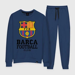 Костюм хлопковый женский Barcelona Football Club, цвет: тёмно-синий