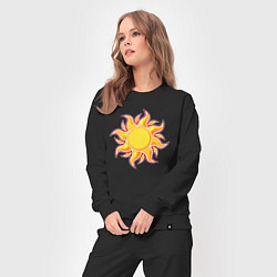 Костюм хлопковый женский Super Sun, цвет: черный — фото 2