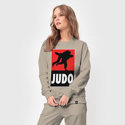 Костюм хлопковый женский Judo, цвет: миндальный — фото 2