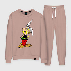 Костюм хлопковый женский Скромный Астерикс, цвет: пыльно-розовый