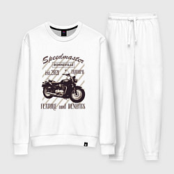 Костюм хлопковый женский Triumph speedmaster bonneville, цвет: белый