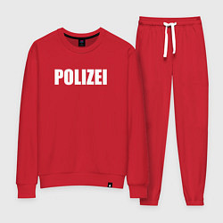 Женский костюм POLIZEI Полиция Надпись Белая