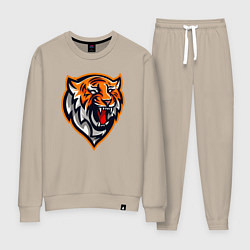Костюм хлопковый женский Tiger Scream, цвет: миндальный